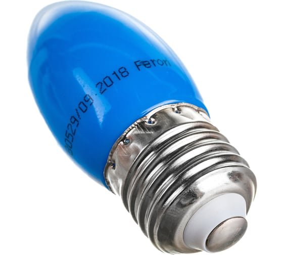 Светодиодная лампа FERON 1W 230V E27 синий, LB-376 25925