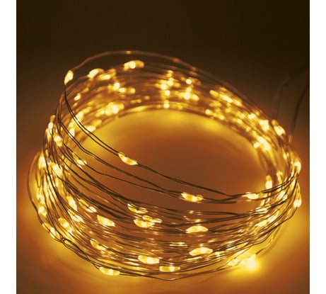 Гирлянда Uniel ULD-S0500-050 SCB 2AA AMBER IP20 DEW UL-00010898