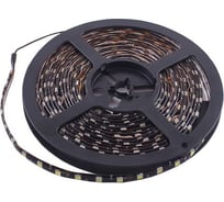 Светодиодная лента SKYWAY 500см, 300 SMD диодов 5050 белая (катушка) черная основа S03201033