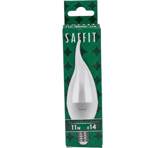 Светодиодная лампа SAFFIT 11W 230V E14 4000K на ветру, SBC3711 55134