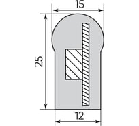 Светодиодная лента FERON 144SMD 2835 /м 12Вт/м 230V IP67 50м, красный, LS721 32712