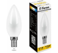 Светодиодная лампа FERON 11W 230V E14 2700K матовая, LB-713 38005