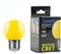 Светодиодная лампа FERON 1W 230V E27 желтый, LB-37 25879 1
