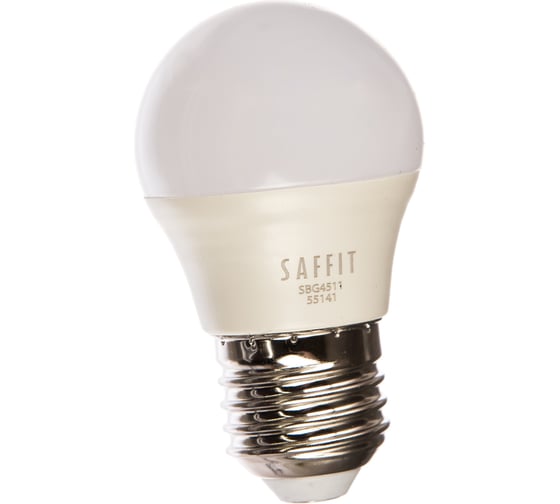 Светодиодная лампа SAFFIT 11W 230V E27 6400K, SBG4511 55141