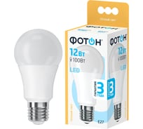 Светодиодная лампа ФОТОН LED A60 12W E27 3000K 22805