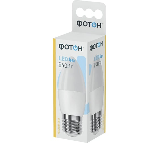 Светодиодная лампа ФОТОН LED B35 4W E27 3000K 22809
