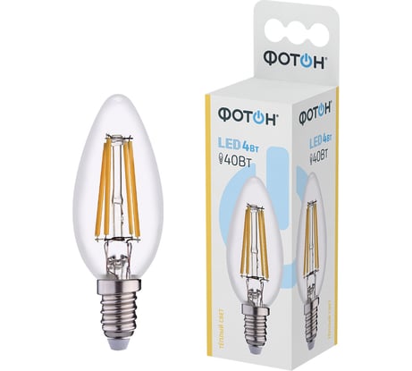 Светодиодная лампа ФОТОН LED FL B35 4W E14 3000K 23044