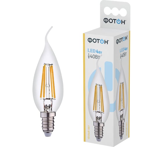 Светодиодная лампа ФОТОН LED FL BXS35 4W E14 3000K 23045 1