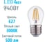 Светодиодная лампа ФОТОН LED FL P45 4W E27 3000K 23047 2