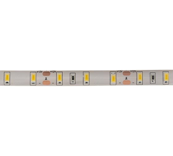 Светодиодная лента Lamper 12в, smd5730, 60 led/м, 6000k, 12мм, 5м, ip65 141-233