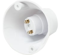 Патрон-стойка OXION Е27 белый наклонный PVC-H008WH-E27