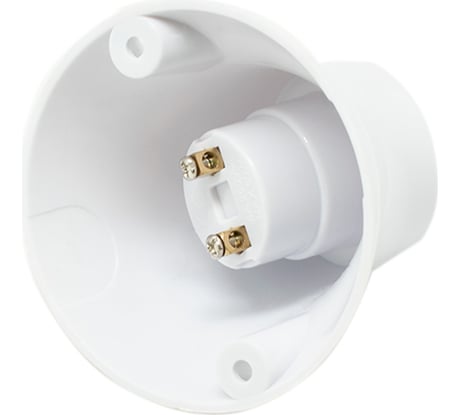 Патрон-стойка OXION Е27 белый наклонный PVC-H008WH-E27