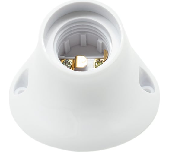 Патрон-стойка OXION Е27 белый наклонный PVC-H008WH-E27