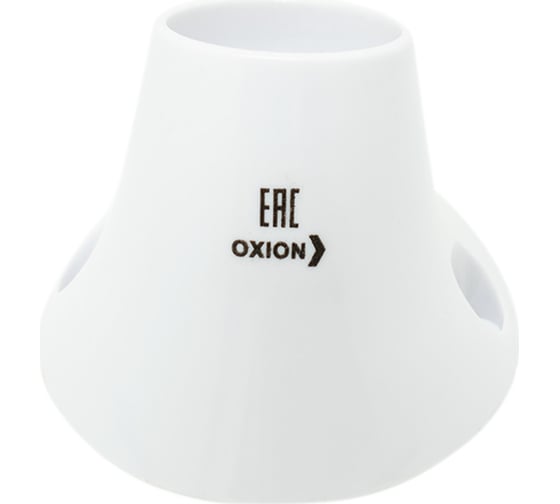 Патрон-стойка OXION Е27 белый наклонный PVC-H008WH-E27