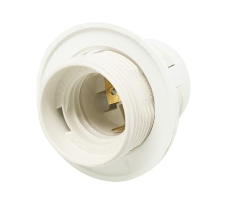 Патрон OXION Е27 полувинт белый PH-003WH-E27