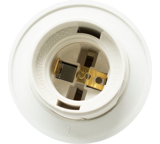 Патрон OXION Е27 полувинт белый PH-003WH-E27