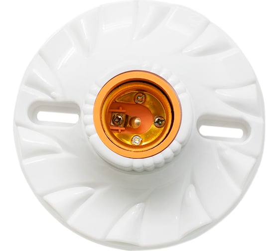 Патрон-стойка OXION белый E27 прямой LB-009WH-E27