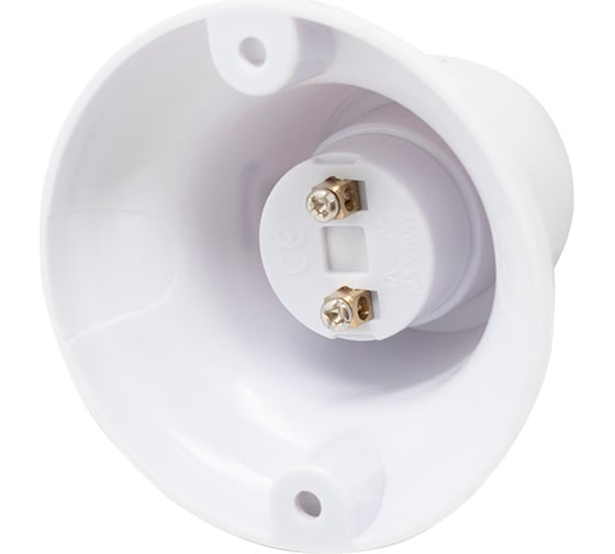 Патрон-стойка OXION Е27 белый прямой PVC-H005WH-E27