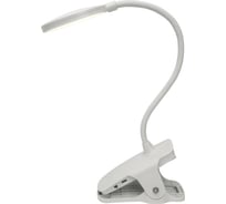 Настольный светодиодный светильник Uniel Ulm-d605 4w/3000-6000k/dim white «прищепка». сенсорный выключатель. диммер. белый. tm UL-00010742