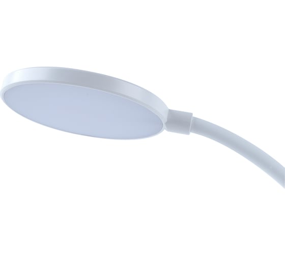 Настольный светодиодный светильник Uniel Ulm-d605 4w/3000-6000k/dim white «прищепка». сенсорный выключатель. диммер. белый. tm UL-00010742