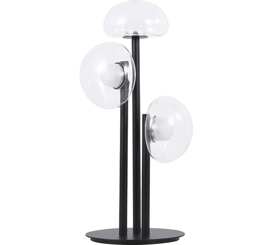 Настольная лампа Crystal lux BOSQUE LG3 BLACK/TRANSPARENT
