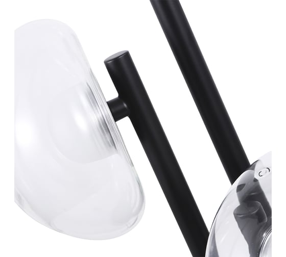 Настольная лампа Crystal lux BOSQUE LG3 BLACK/TRANSPARENT