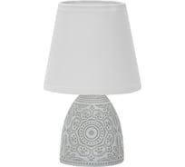Настольный декоративный светильник Uniel Uml-b301 e14 light grey под лампу е14, 40w. механический выключатель. светло-серый. тм UL-00010751