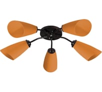 Декоративный потолочный светильник Apeyron Белл корпус металл, плафон пластик, 5хЕ27, 15Вт, 220В 16-19