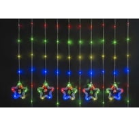 Гирлянда Navigator 95 014 NGF-D035-03 бахрома звезды и фигурки, RGBY 3х0.6 м, IP20 95014