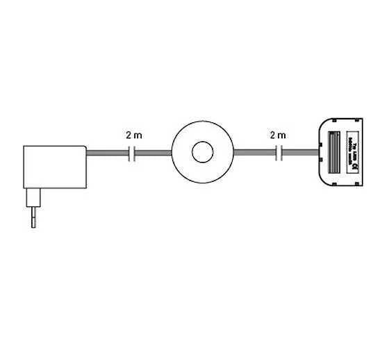 Блок питания для светодиодных клипс GTV 220/12V 1,5W, IP20, максимально 5 клипс 0,25W, дистрибьютер, провод 2 м с выключателем ножным LD-ZSKL15-00N