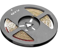 Светодиодная лента GTV 3528, 60 д/м, 4,8W, 12V, IP20, теплый белый, FLASH, 8 мм, открытая LD-3528-300-20-CB