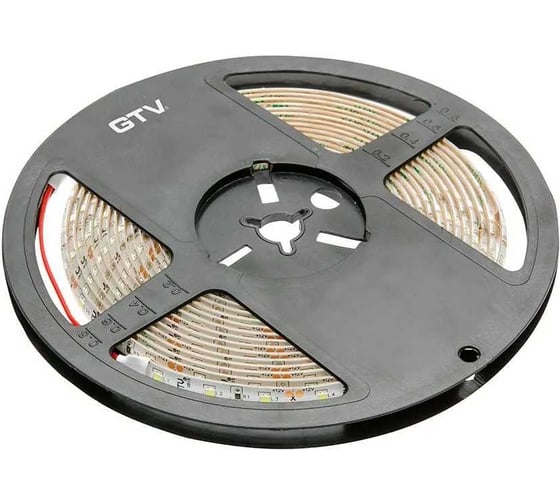 Светодиодная лента GTV 2835, 120 д/м, 10W, 12V, IP20, нейтральный белый, FLASH, 5 мм, открытая LD-2835-600-5MM-20-NE4 1
