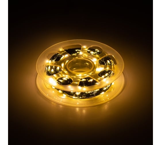 Светодиодная новогодняя гирлянда ЭРА ENIN500G нить, теплый свет, 50 м, 500 microLED, IP44, 220В Б0060428