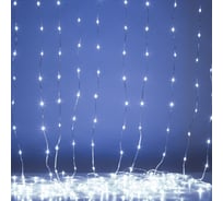 Светодиодная новогодняя гирлянда ЭРА ENIN300WD занавес, водопад, холодный белый, 3х2,8 м, 280 LED, IP20 Б0060419