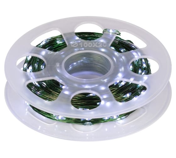 Светодиодная новогодняя гирлянда ЭРА ENIN500W нить, холодный свет, 50 м, 500 microLED, IP44, 220В Б0060431