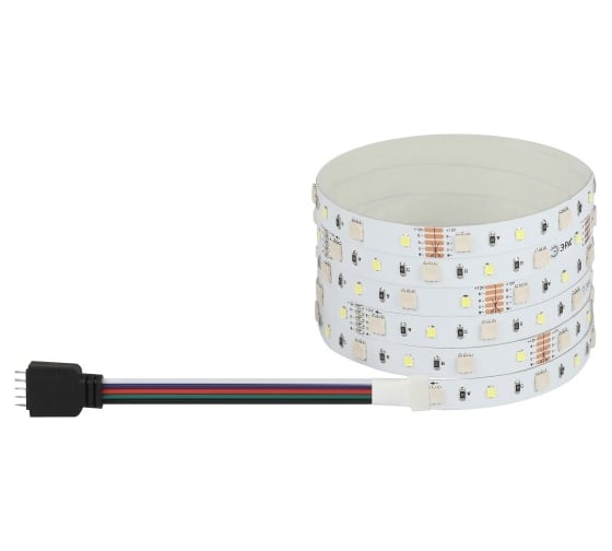 Светодиодная лента ЭРА LS505014,46012RGBW(6500)IP201 year5m, RGB холодный белый, 5м Б0059911