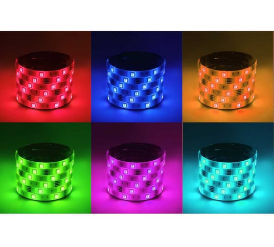 Светодиодная лента ЭРА LS50507,23012RGBIP651 year5m, RGB, 5м Б0059918