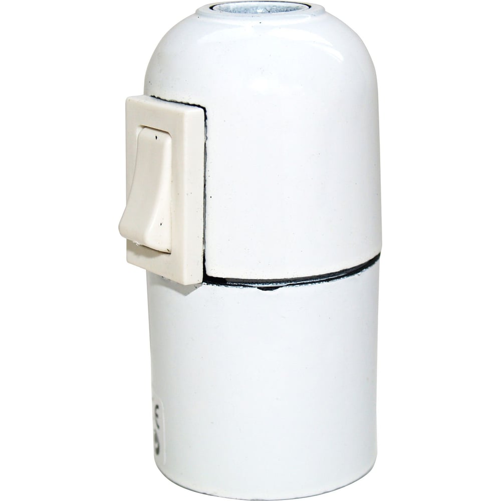 Патрон с выключателем Electraline Е27 белый 71105 - выгодная цена ...