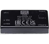 Преобразователь Mean Well RSDW60F-12 DC-DC Т03628417