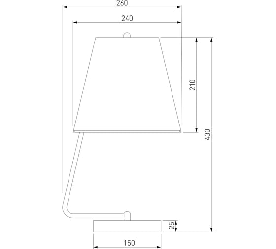 Настольный светильник Eurosvet 01165/1 хром a064999