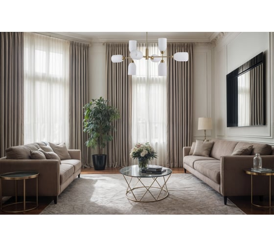 Потолочная люстра LUMION E14 8*40W MONROE 6512/8C
