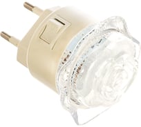 Ночник Ультра ЛАЙТ CZ-4A Роза 0,4Вт 220В LED, белый 938