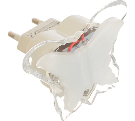 Ночник Ультра ЛАЙТ CZ-4B Бабочка 0,3Вт 220В LED, белый 945