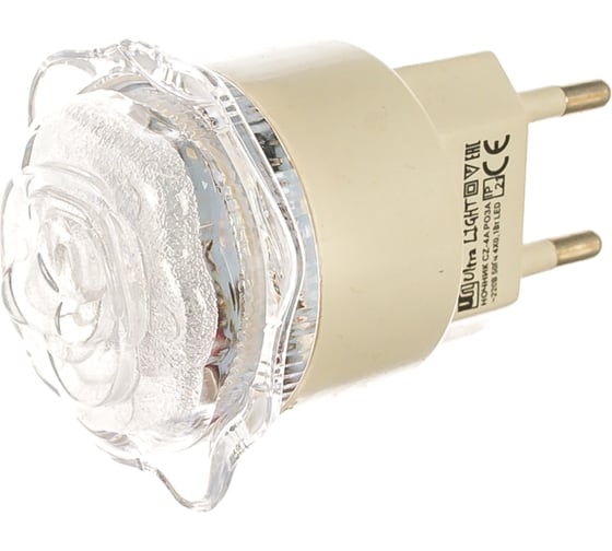 Ночник Ультра ЛАЙТ CZ-4A Роза 0,4Вт 220В LED, синий 940