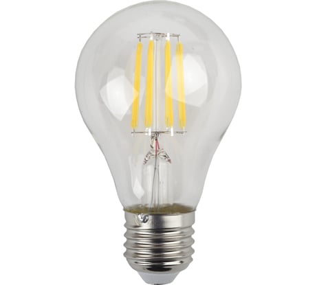 Филаментная лампа ЭРА F-LED A60-9W-840-E27 филамент, груша, 9Вт, нейтр., Е27 Б0043434