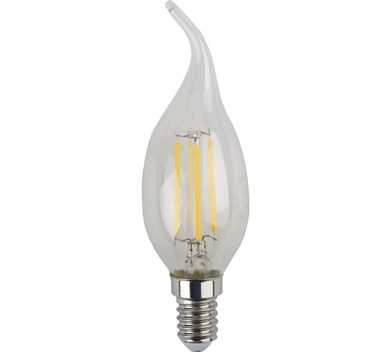 Филаментная лампа ЭРА F-LED BXS-5W-827-E14 филамент, свеча на ветру, 5Вт, E14 Б0043436 1