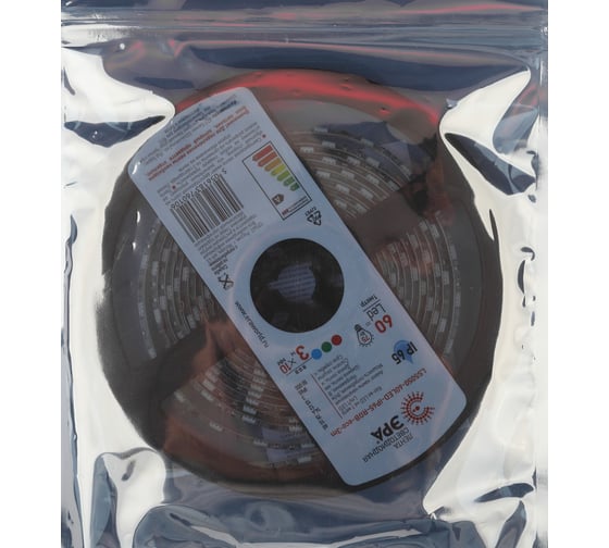 Светодиодная лента ЭРА LS5050-60LED-IP65-RGB-eco-3m Б0035607