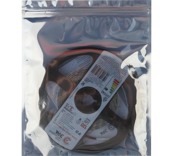 Светодиодная лента ЭРА LS2835-120LED-IP20-WW-eco-3m Б0035594
