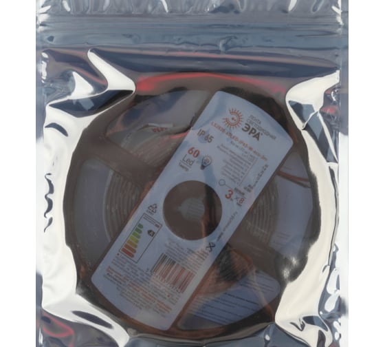 Светодиодная лента ЭРА LS2835-60LED-IP65-W-eco-3m Б0035588