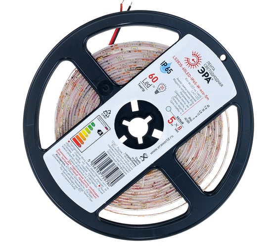 Светодиодная лента ЭРА LS2835-60LED-IP65-W-eco-5m Б0035590